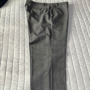 Chaps Gray Dress Pants with Tailored Fit